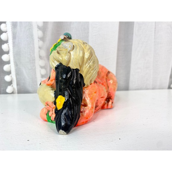 Vintage 1967 Holiday Fair Chalkware Dog Coin Bank - Picture 8 of 9